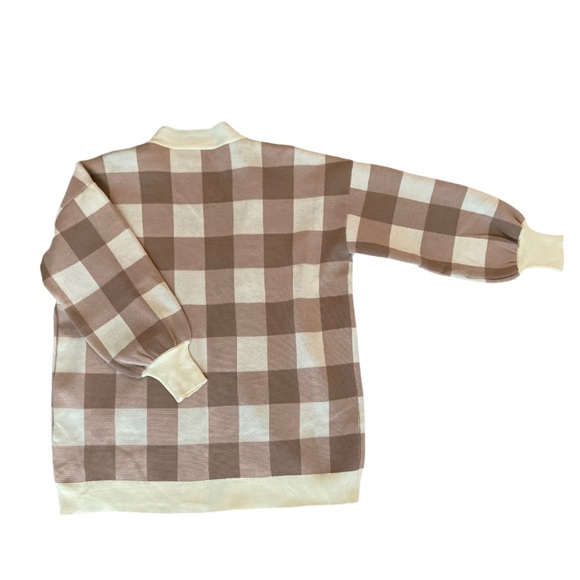 Women’s Checkered Cardigan - Picture 3 of 7